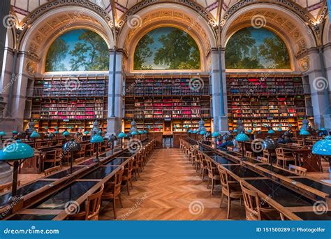 National Library of Paris, France, Interiors Editorial Stock Image ...