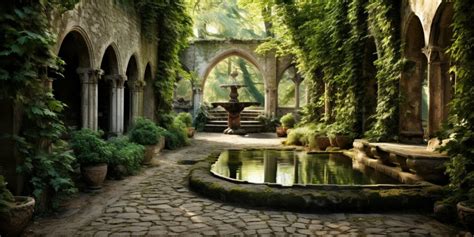 Explore the Tranquility of a Medieval Monastery Garden