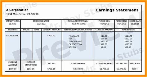 35 Free Fake Check Stubs Template | Heritagechristiancollege