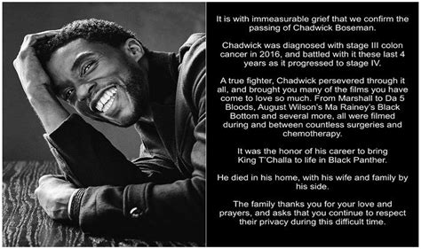 ‘Tribute Fit For a King’, Post Announcing Chadwick Boseman’s Demise ...