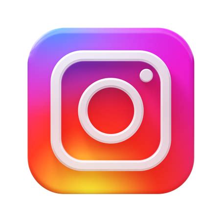 3D instagram logo PNG, SVG