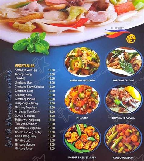 Menu at Manila Pinoy bakery, Abu Dhabi, 17 Al Lammadh St