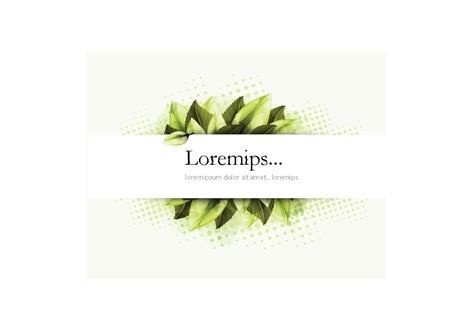 Banner Vector with Greenery