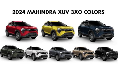 2024 Mahindra XUV 3XO Colors: White, Red, Yellow, Grey - GaadiKey