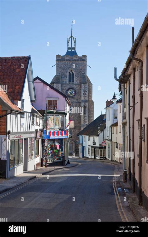 Diss town centre and church, Norfolk, England, UK Stock Photo - Alamy