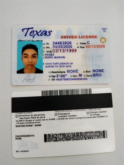 Texas drivers license barcode - nutsvlero