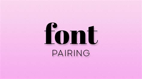 Font Pairing - Serif & Sans Serif | Skillshare Student Project