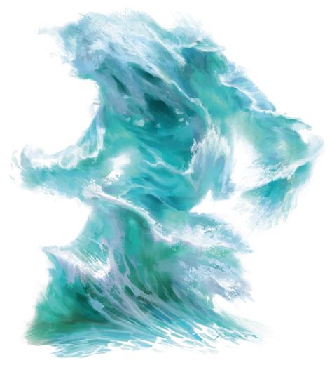 Water Elemental » Monster Stat Block - DnD 5e