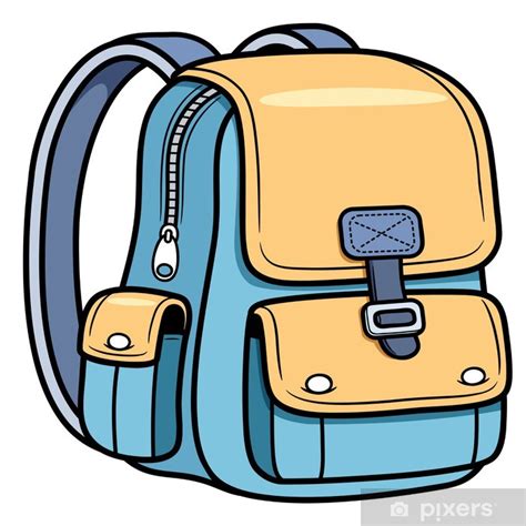 Sticker Vector illustration of school bag - Back to school - PIXERS.UK