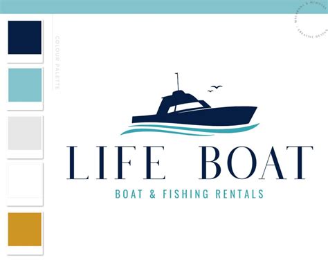 Life Boat Logo Design • Macarons and Mimosas