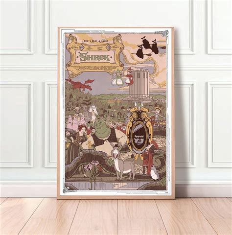 Shrek Film Classic Movie Home Decor Canvas Poster Unframe-8x12''16x24 ...