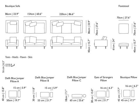 Standard Sofa Size - Furniture Dimensions