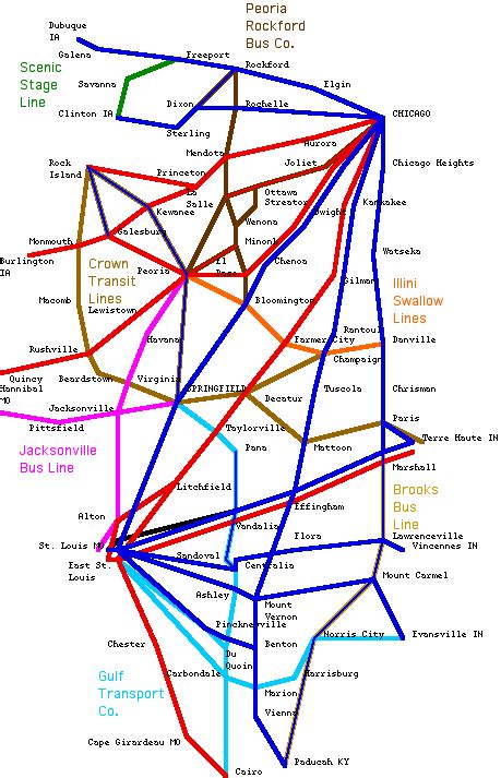 Map Of Greyhound Bus Lines