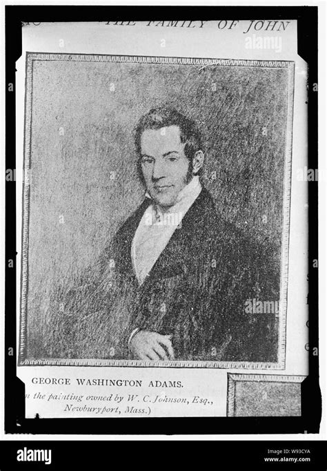 ADAMS, GEORGE WASHINGTON. PORTRAIT Stock Photo - Alamy