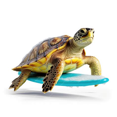 Premium AI Image | Sea Turtle Surfing the Waves