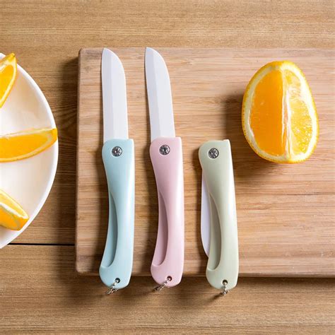 1pc Ceramic Fruit Knife Portable Folding Knife Kitchen Knife Peeling Knife-in Kitchen Knives ...