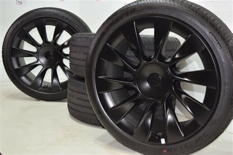 20” Tesla Model Y Induction Factory OEM Original Wheels Rims Tires Black 20 Inch ...