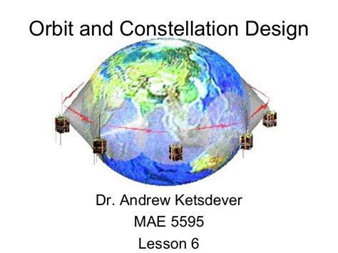 Satellite orbit and constellation design