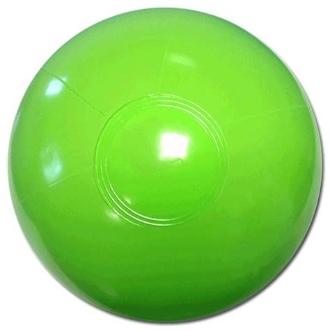 Largest Selection of Beach Balls - 9-Inch Solid Lime Green Beach Balls