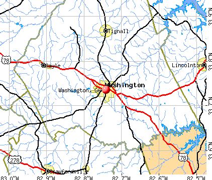 Washington, Georgia (GA 30673) profile: population, maps, real estate, averages, homes ...