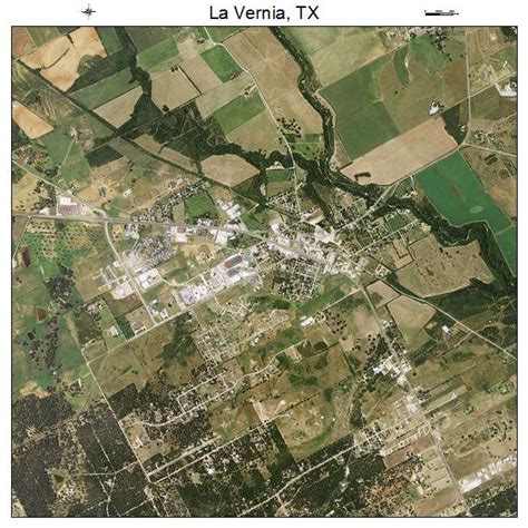 Aerial Photography Map of La Vernia, TX Texas