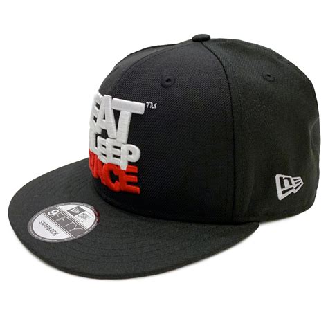 Logo New Era 9FIFTY Snapback Hat | Black/Red Flag - Eat Sleep Race - Racing Lifestyle Apparel