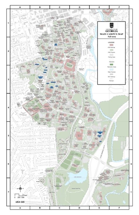 UGA Campus Map · History of UGA: Residence Halls · Mapping Nature ...