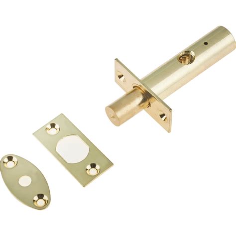 Concealed Door Security Rack Bolt - 61mm - Brass - tradefit