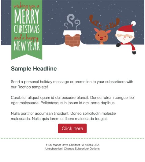 25+ beautiful holiday email marketing templates [you can use for free] | AWeber