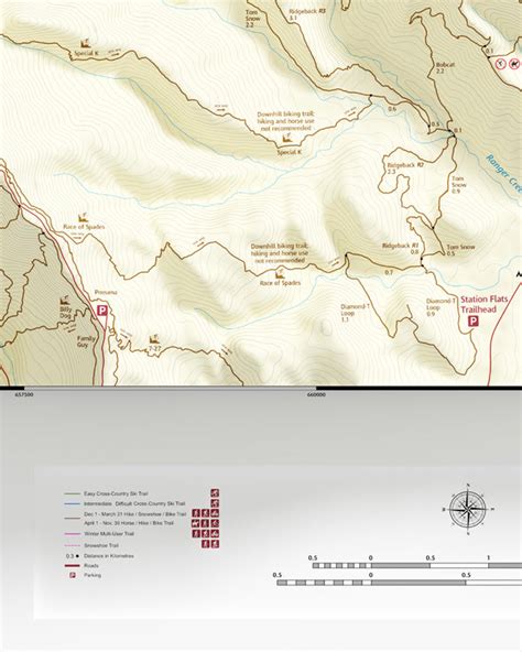 West Bragg Creek Trail Map – Visual Wall Maps Studio