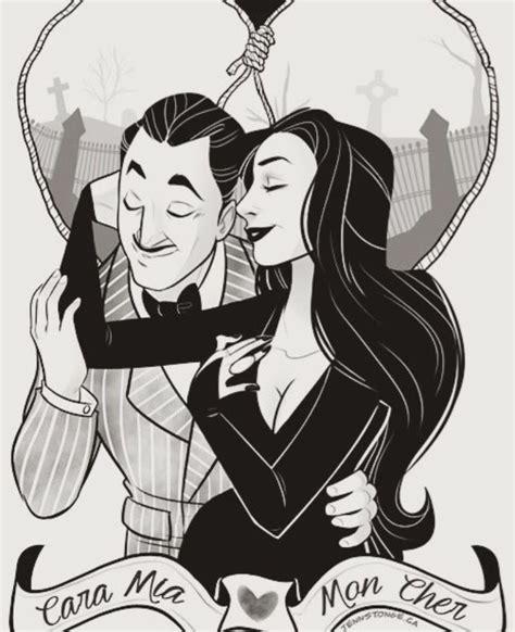 Gomez and morticia | Gomez and morticia, Addams family, Art