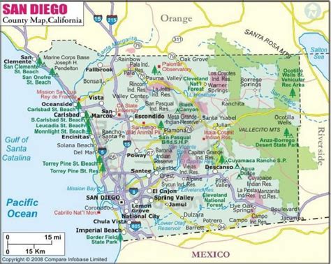 Printable Map Of San Diego County - Printable Maps