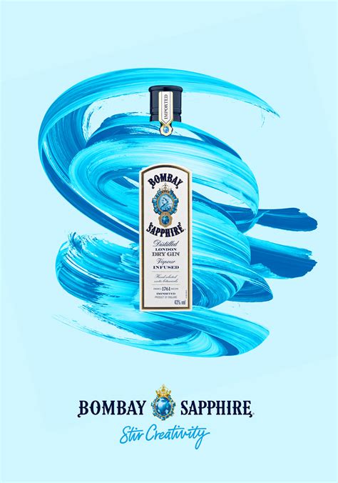 Bombay Sapphire on Behance | Bombay sapphire, Wine bottle design, Gin brands