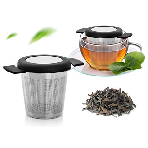 Mesh Tea Infuser Reusable Tea Strainer Loose Tea Leaf Infusers Herb Filter For Mug Teapot Tea ...