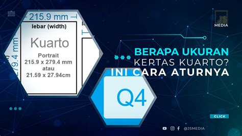 Berapa Ukuran Kertas Kuarto? Begini Cara Mengaturnya di Word