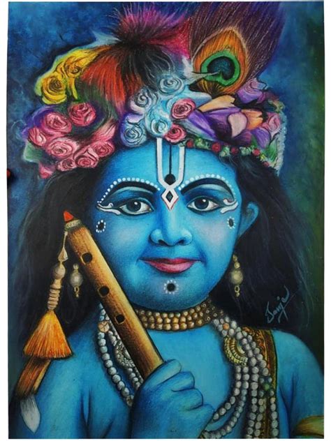 Update more than 126 oil pastel drawing of krishna latest - seven.edu.vn