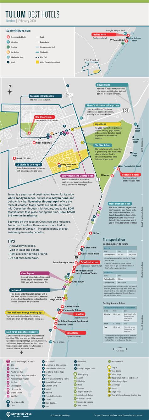 Tulum Maps - Tourist and Hotel Maps of Tulum - Updated for 2020