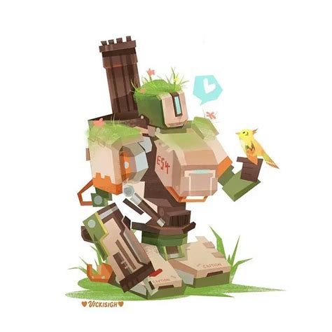 Pin by Overwatch Pictures on Bastion | Overwatch fan art, Overwatch ...