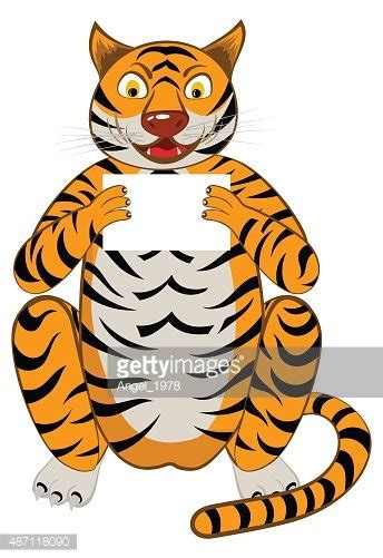 Funny Cartoon Tiger Stock Vector | Royalty-Free | FreeImages