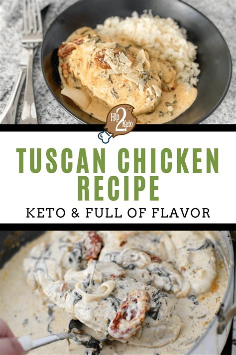 Tuscan Chicken is Naturally Keto & Full of Flavor | Hip2Keto Recipe