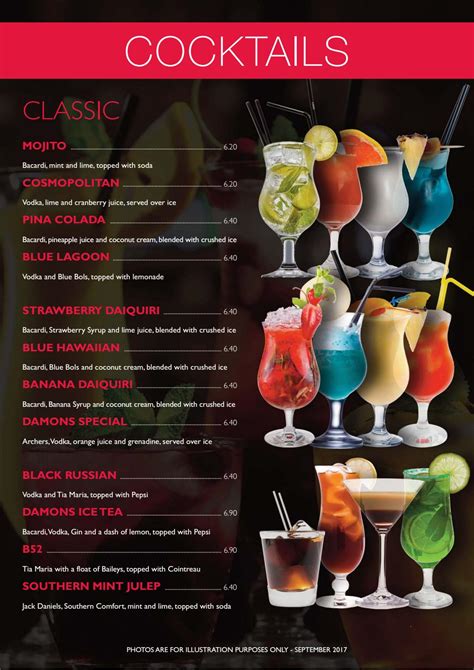 Damons - Cocktail Menu by PaulStafford - Issuu