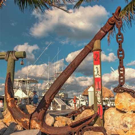 Old Ship Anchor Blowing Rocks Marina Photograph by Edie Ann Mendenhall - Fine Art America