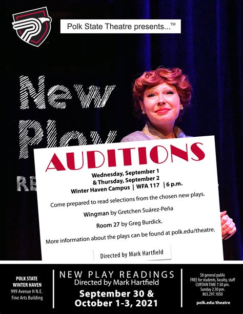 Upcoming Theatre Auditions | Polk State College