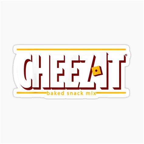 "Cheez it logo" Sticker for Sale by marcellaaed | Redbubble