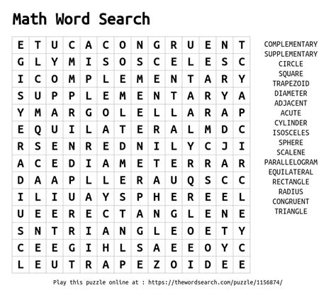 Math Word Search Free Printable Printable Math Word S - vrogue.co