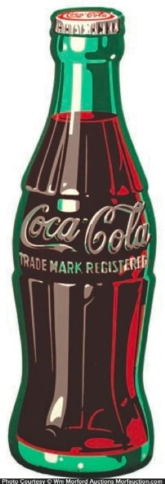 Antique Advertising | 1950's Coca-Cola Bottle Sign • Antique Advertising