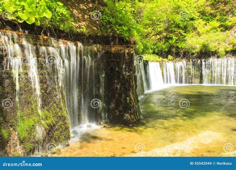 Shiraito Waterfall stock image. Image of fresh, japanese - 55542049