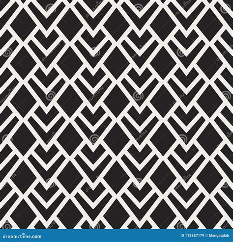 Vector Geometric Art Nouveau Triangle Seamless Pattern. Stylish Abstract Art Deco Texture. Stock ...