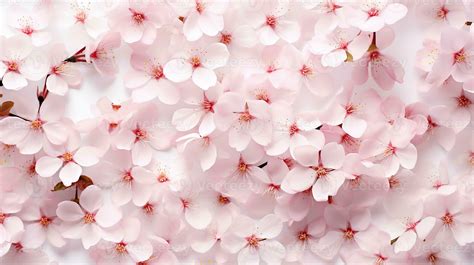 Cherry Blossom flower patterned background. Flower texture background. Generative AI 27199551 ...