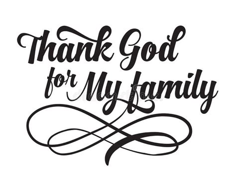 Thank God for my Family stock illustration. Illustration of gratitude - 82315995